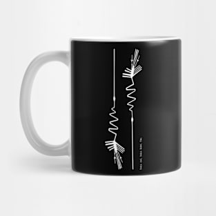 The Heron Bird, Nazca Lines, Peru Mug